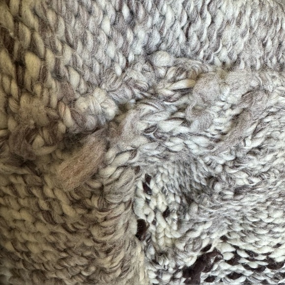 Vintage Cowichan Sweater Hooded Chunky Knit Cardigan Cozy Fihserman Unisex Small - Picture 12 of 12